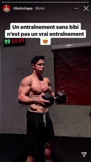 Tibo InShape et son entraînement