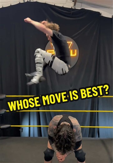 THAT SOUND!😬 Whose move is best?! #ppw #wwe #wrestlingmoves