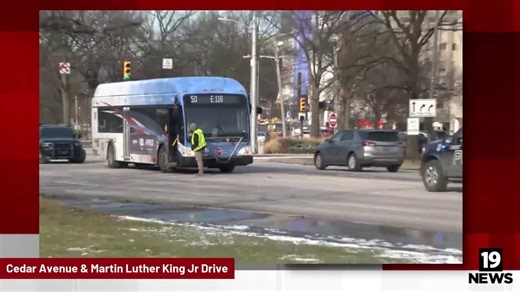 Cleveland RTA bus involved crash with bike rider