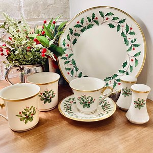Lenox Holiday Collection Dinnerware Dimension Collection Holly Leaves and Berries Choice of Style - Etsy