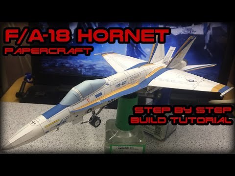 DIY Tutorial: How to Make F/A-18 Hornet Papercraft | Low Budget Papercraft Tools