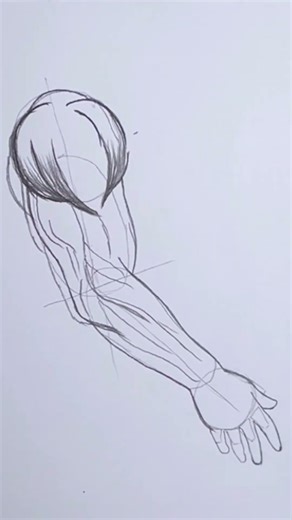 Drawing Muscular Hands! 💪 | Adım Adım Kaslı El Çizimi #shorts