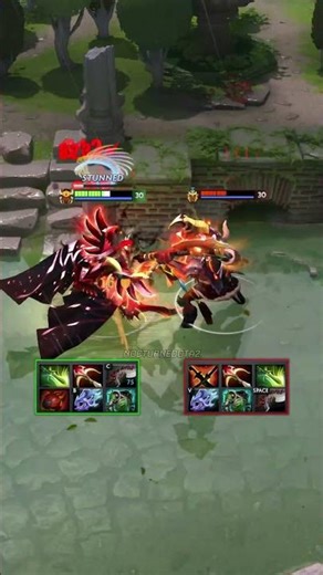 LEGION COMMANDER vs TROLL WARLORD (Dota 2 1v1)