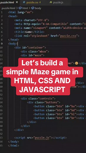 Simple maze game in html css and javascript #code #website #programming #development #webdeveloper #coding #computerscience #robinsonhonouramadi #relateable #meme #joke #motivation #god #bible #church #obo #davido #timeless