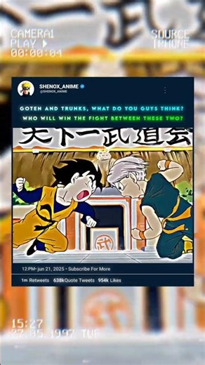 Goten and Trunks, what do you guys think? Who will win the fight between these two? ☠️🤯