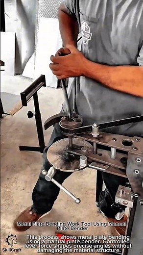 Metal Plate Bending Work Tool Using Manual Plate Bender #worktool