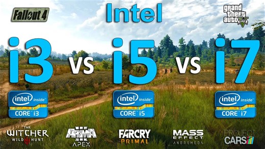 Intel I3 vs I5 vs I7 test in 7 games