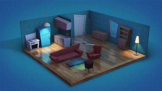 第64套.E3D模型包422个地面多边形风格场景模型