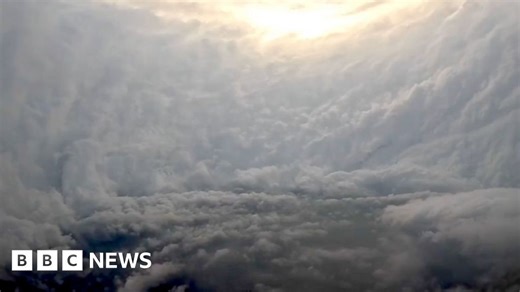 Watch: Storm chasers fly inside the eye of Hurricane Melissa
