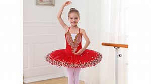 Watch Red Platter tutu Ballet Dress for Girls on Amazon Live