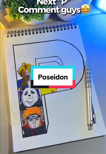 Drawing 'P' for Poseidon | Anime Art