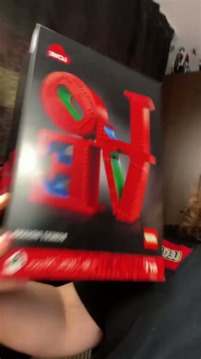 Building the LEGO Love set for a playful Valentines gift