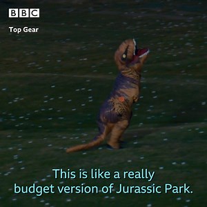 "This is like a really budget version of Jurassic Park." 🦖😂 Do dinosaurs and fast cars mix? Top Gear put it to the test... | BBC Two
