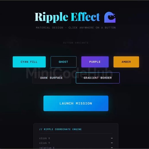 MiniCodeHub | React + Tailwind: Animated Toast Notification System 🔔 Trigger different toast types (success, error, warning, info) Slide in from corner,... | Instagram