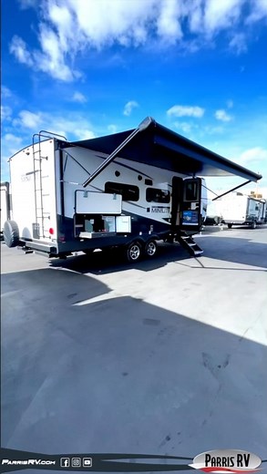 This Rockwood Mini Lite 2517S is the perfect travel trailer for up to 4 people! With a Murphy Bed to sleep on and the 74” sofa to relax on during the day. Cook your meals inside on the 3 burner cooktop or outside on the griddle under the 18’ LED lit awning! Check this unit out @ www.parrisrv.com #parrisrv #parrisrvlife #2024rockwoodminilite #2024minilite2517S #rockwoodminilite #rockwoodminilite2517S #utah #idaho #idahome #glamping #rvlife #rvliving | Parris RV | Facebook