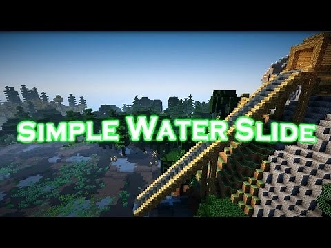 Minecraft - Simple Water Slide Tutorial