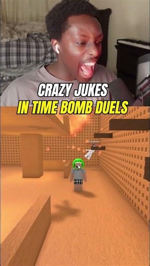 Craziest jukes in time bomb duels? #roblox #shorts
