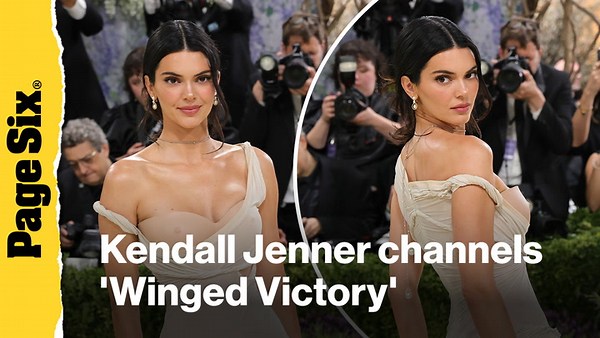 Kendall Jenner channels 'Winged Victory' for the Met Gala 2026 red carpet