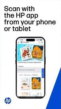 在手机或平板电脑上使用 HP 应用程序进行扫描 | 惠普 (HP) 打印机 #short