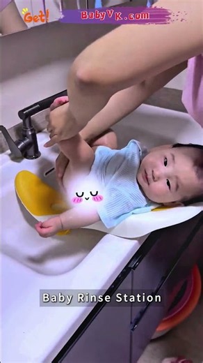 Baby Rinse Station: Running Water Makes Baby Cleanup Quick and Easy #BabyCare
