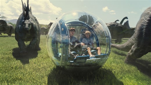 How The Jurassic World Team Pulled Off That Gyrosphere Scene - SlashFilm