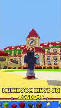 Day 9: We Built a Super Mario School in One Day 🍄 #minecraft #tripolar #supermario #minecraftbuilds