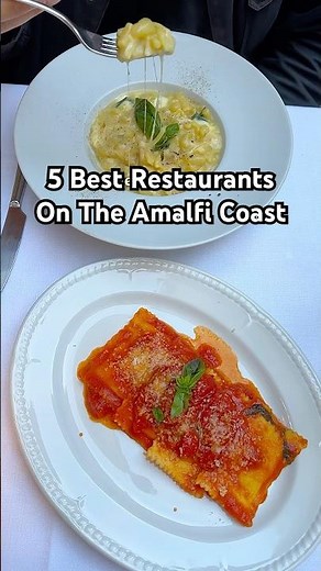 5 BEST restaurants on the Amalfi Coast 🇮🇹 #italytravel #italyfood #amalficoast #amalficoastitaly