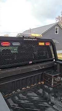 Plow light Whelen mini century 23" on Magnum truck rack. #whelen#f250superduty