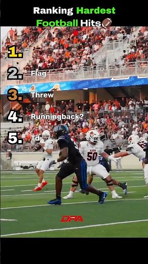 Ranking The Most Violent Tackles In Football 🏈😡 #football #shorts #nfl