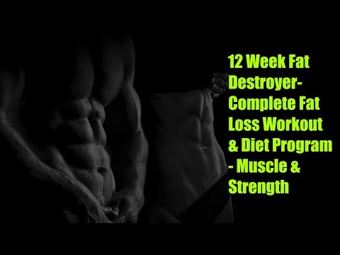 12 Week Fat Destroyer- Complete Fat Loss Workout & Diet Program - Muscle & Strength