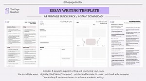 Essay Writing Plan & Template For a 1st Class Essay