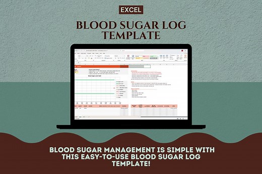 Blood Sugar Log Excel Template | Diabetes Tracker for Glucose, Insulin & Activity - Etsy