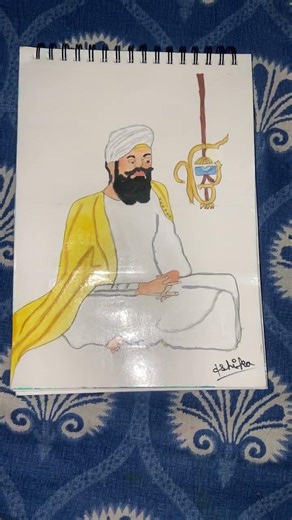Painting of guru teg Bahadur ji #sikhism #wahguru