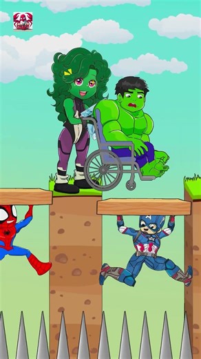 SpiderMan vs Captain America Bridge Challenge! #scorpisos #short #spiderman