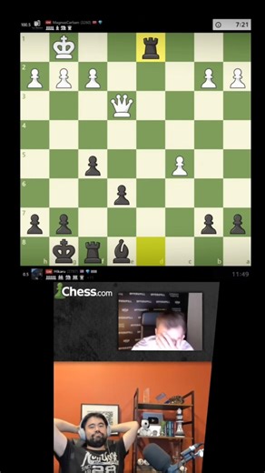 magnus vs hikaru pre move #chess #shorts