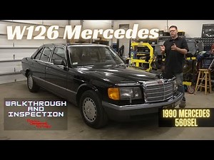 1990 Mercedes 560SEL Full Mechanical Inspection and Overview - W126 Chassis