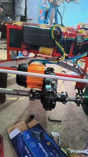 1000w Motor Install on Gearbox |Emotor Vehicle |