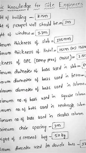 Basic knowledge for Civil Site Engineers.#civilengineering #construction #civilengineer