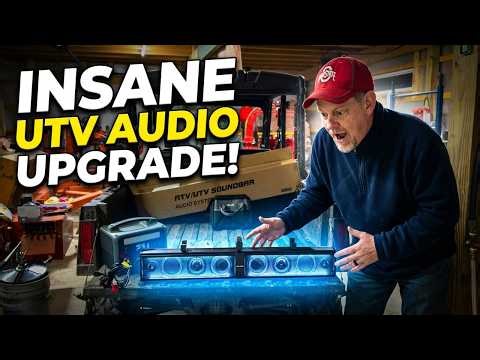 Ehaho 34" UTV Sound Bar with Subwoofer, 8 Speaker SXS SoundBar with Bluetooth