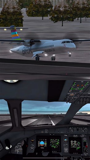 BRA ATR-72 Cockpit landing #aviation #pilot #rfs #realflightsimulator #landing #plane #avgeek