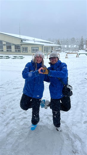 Castle Mountain Resort on Instagram: "The social team is back for the season! 🥳💅❄️ We’re so stoked to bring you real-time conditions, behind-the-scenes fun, and all the epic moments from our community and crew here at Castle"