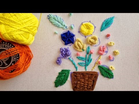 Artistic Hand Embroidery | Calla Lily Flower Stitch for Beginners & Pros
