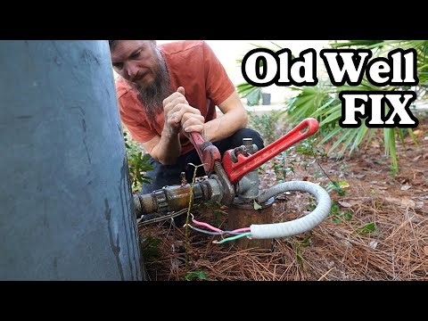 Saving the Old Well Tank - We Have Water at the Salvaged Mobile Home