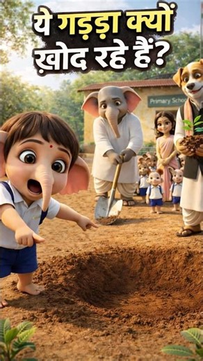 WHY Are They Digging a Hole?” 😲 | School Tree Plantation #viral #cartoon