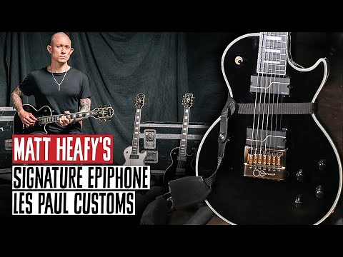Matt Heafy's Signature Epiphone Les Paul Customs & Dunlop Jazz III Picks