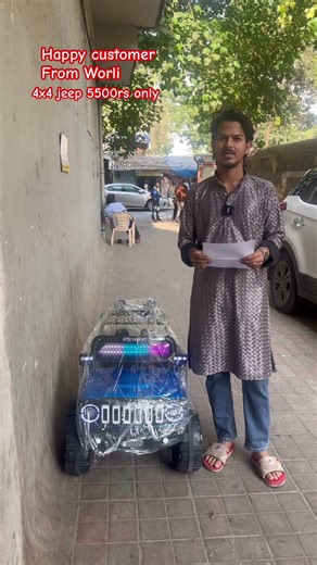 4x4 jeep with remote control and manual both if want to order plz WhatsApp 9321255313