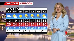 Amelia has the latest 7-day weather forecast. Send your weather videos and photos to 7NEWS Adelaide: m.me/7NEWSAdelaide #7NEWS | 7NEWS Adelaide