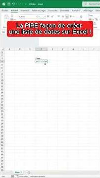 How to Create Professional Date Lists in Excel