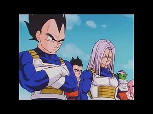 Goku powers up against Cell![Jap]