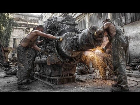 Single Cylinder Diesel Cold Start & Cranking Procedure How To Start Stationary Engines Compilation